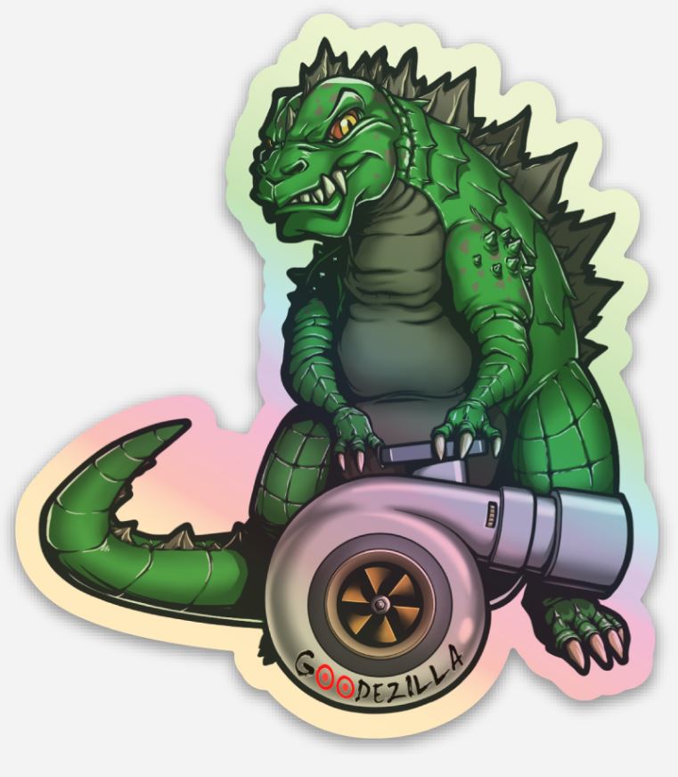 Godzilla Turbo Sticker